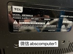 TCL 40E5900US 40 Inch 101.4cm Smart 4K UHD LED LCD TV